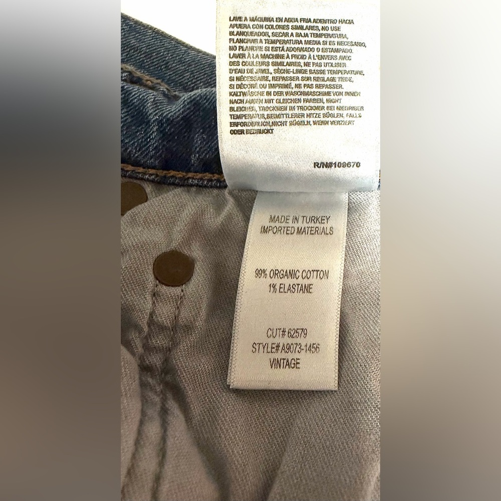 AGOLDE VINTAGE HIGH RISE BOOTCUT ORGANIC COTTON JEANS IN ‘PROPHECY’ - Picture 12 of 16